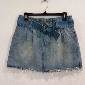 Chelsea & Violet Denim Mini Skirt